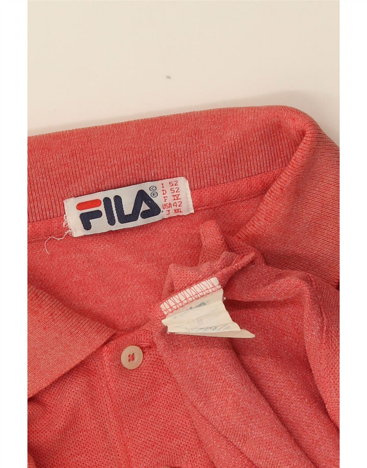 Fila Polo Hombre IT 52 Grande Algodón Rojo