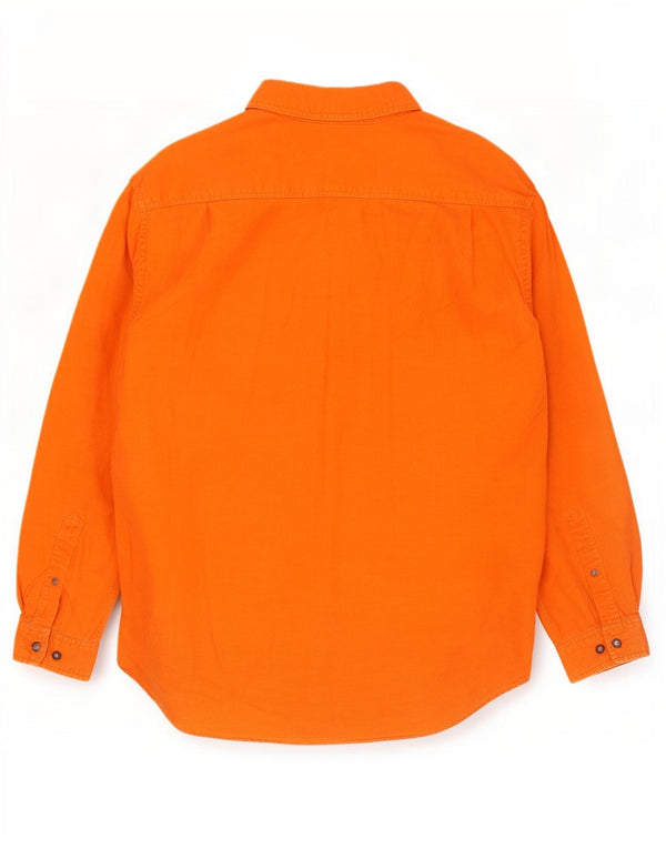 Camisa de pana Esprit para hombre, talla grande, naranja
