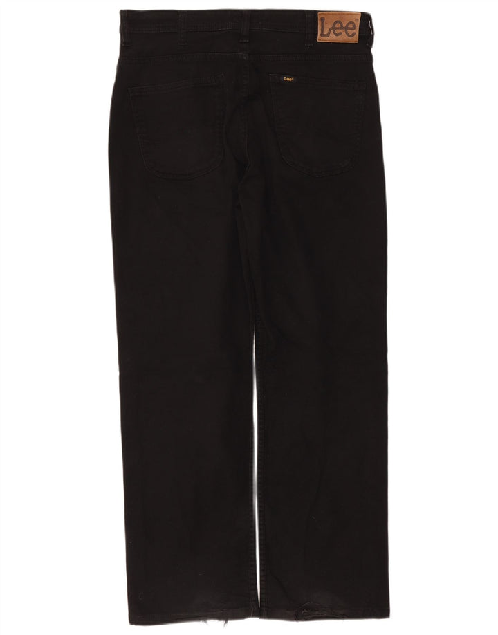 Lee Vaqueros Rectos Brooklyn para Hombre W34 L29 Algodón Negro