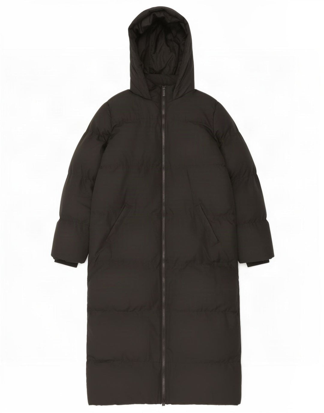 Abrigo acolchado extragrande con capucha para mujer de French Connection UK 40 Pequeño Negro