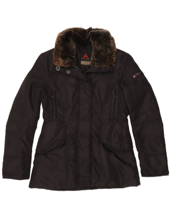 PEUTEREY Chaqueta acolchada para mujer UK 46 Grande Poliamida negra