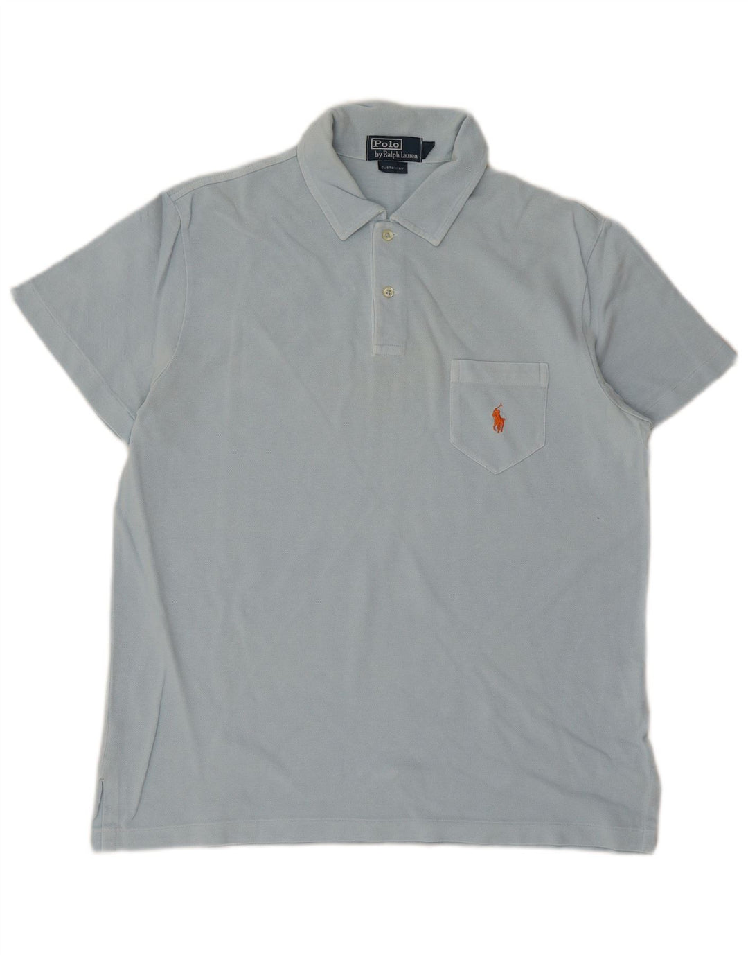 POLO RALPH LAUREN Polo de ajuste personalizado para hombre de algodón azul medio