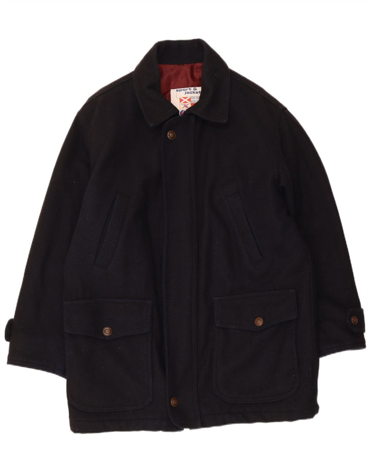 Abrigo Polbot para hombre UK 38 Lana azul marino medio