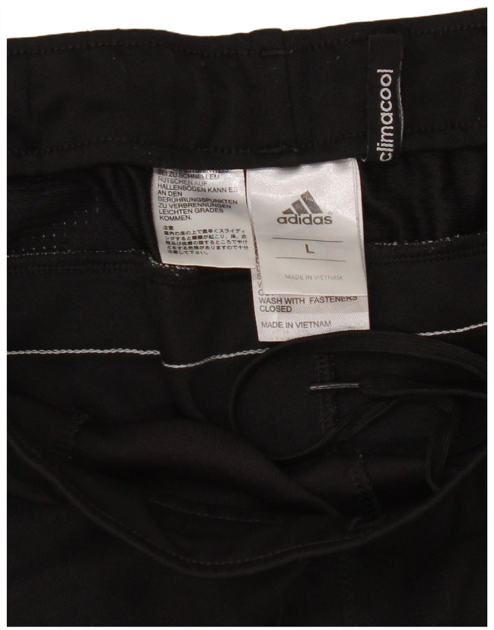 Adidas Mens Climacool Chándal Pantalones Grande Negro Poliéster