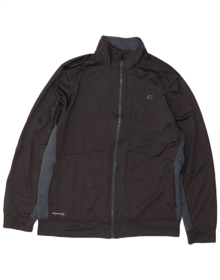 RUSSELL ATHLETIC Chaqueta de chándal para hombre UK 38/40 Medium Black