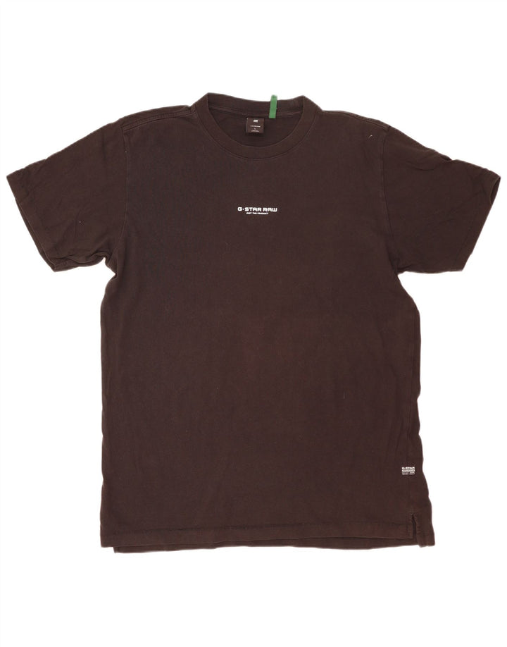 G-Star Hombre Camiseta Top Grande Algodón Negro