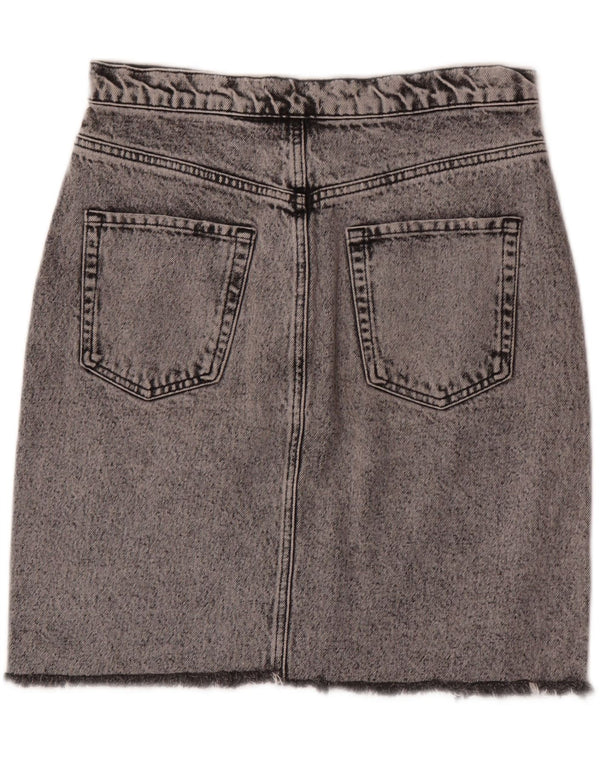 Zara Mujer Falda Vaquera Grande W30 Gris