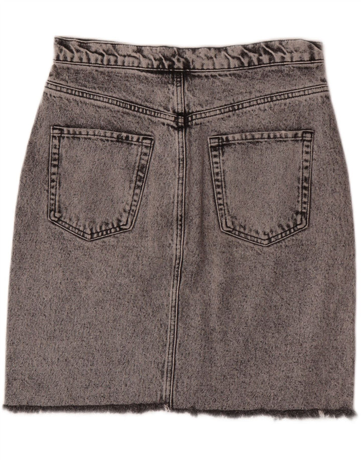 Zara Mujer Falda Vaquera Grande W30 Gris