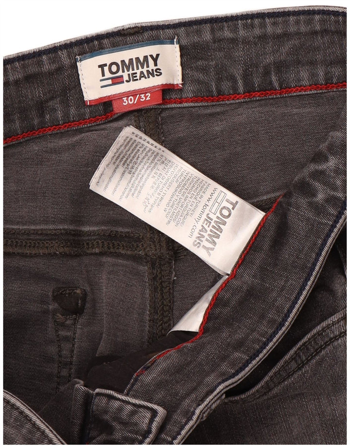 Tommy Hilfiger Vaqueros pitillo para hombre W30 L32 Algodón gris