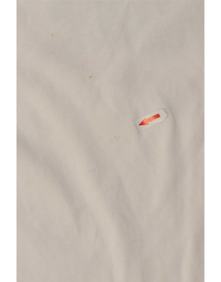 Nike Camiseta gráfica para hombre Top mediano de algodón blanco