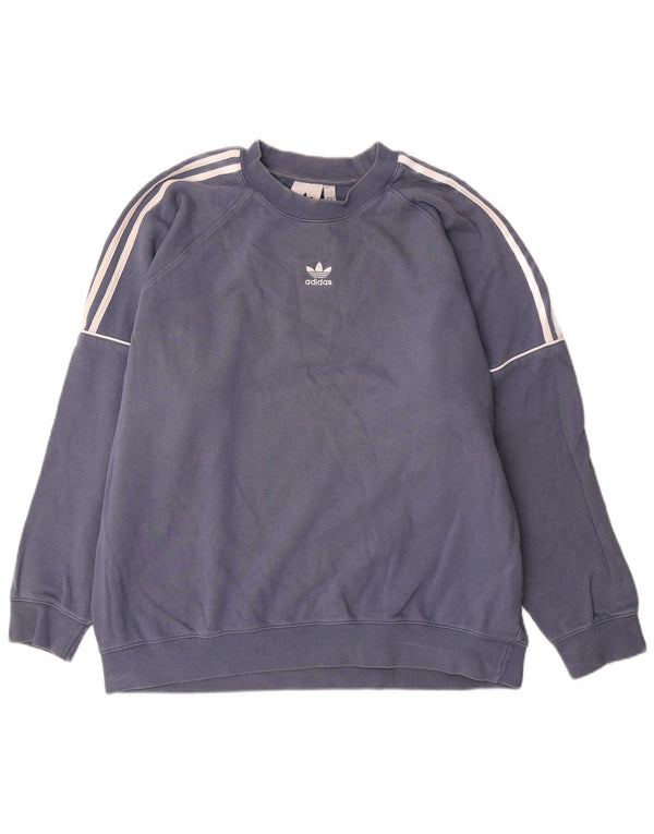 Adidas Hombre Sudadera Jumper XL Azul Marino Algodón