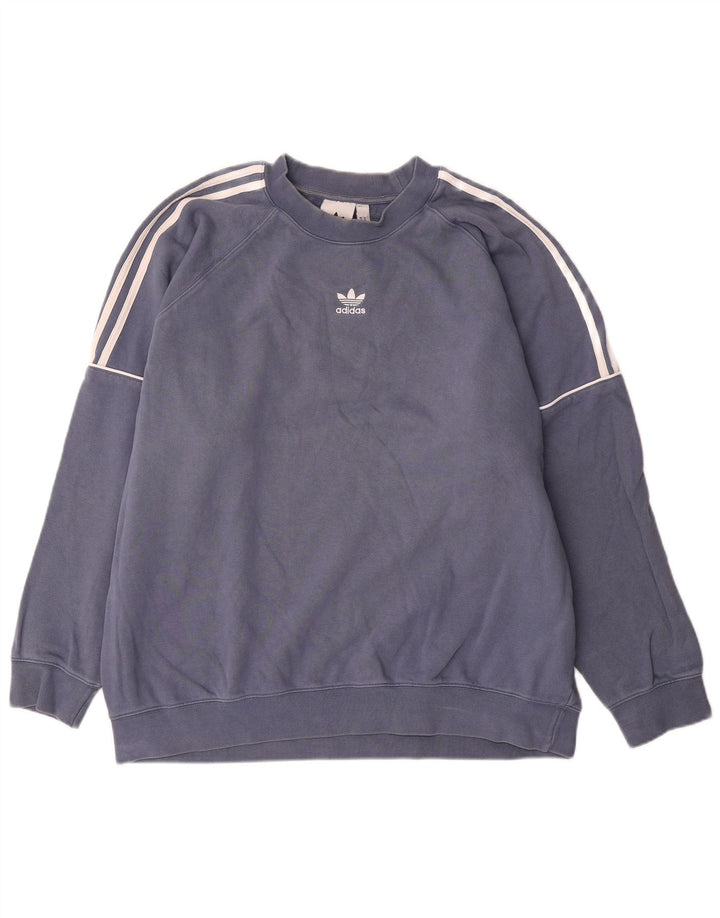 Adidas Hombre Sudadera Jumper XL Azul Marino Algodón
