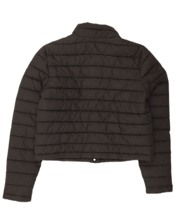 Superdry Chaqueta Acolchada Corta Para Mujer UK 8 Small Poliéster Negro
