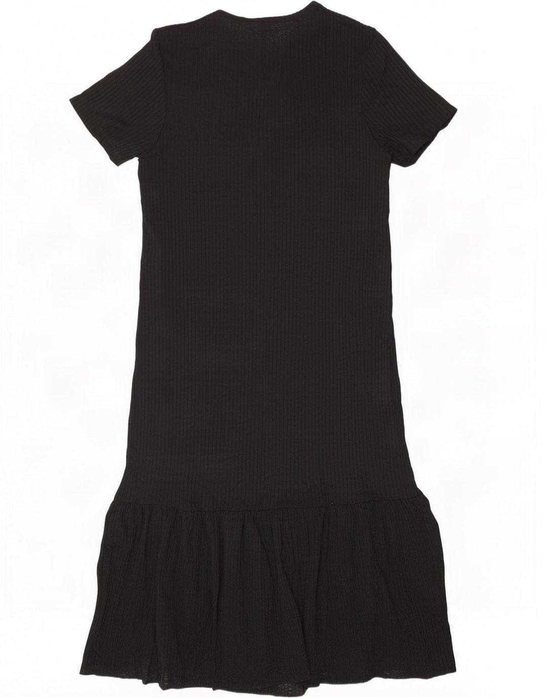 Zara Mujer Maxi Vestido UK 10 Small Negro