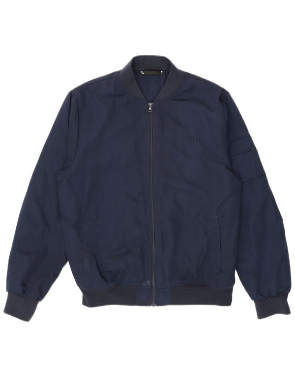 Lotto Chaqueta Bomber para Hombre UK 38 Medium Azul Marino Poliéster