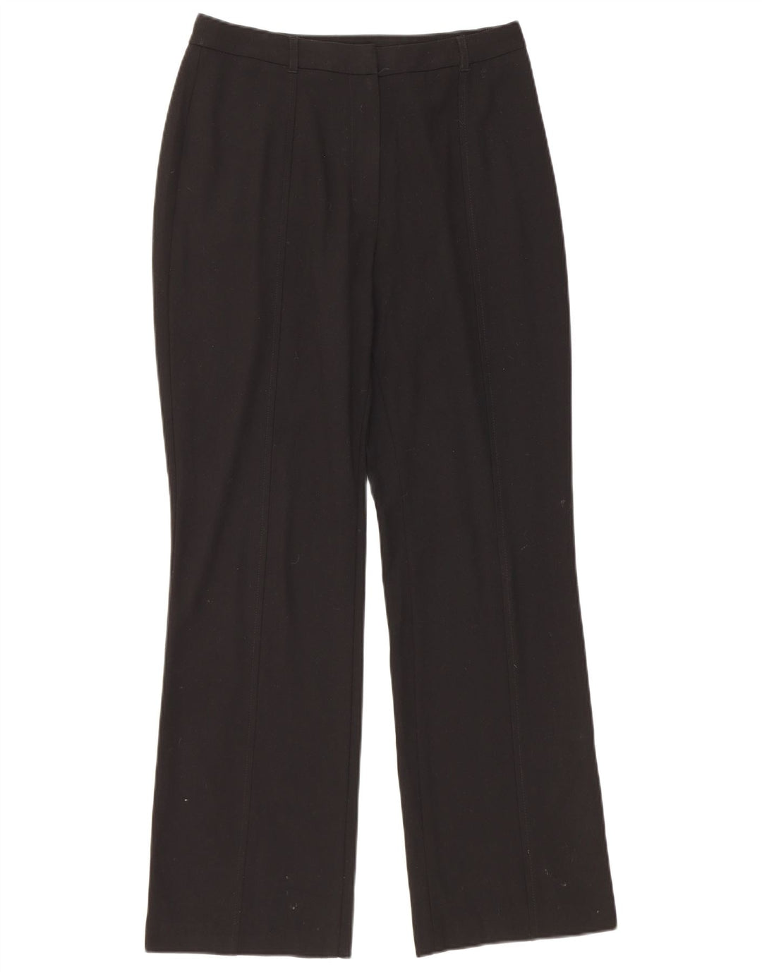 Marks & Spencer Pantalones casuales con corte de bota para mujer UK 12 Medium W30 L30 Negro