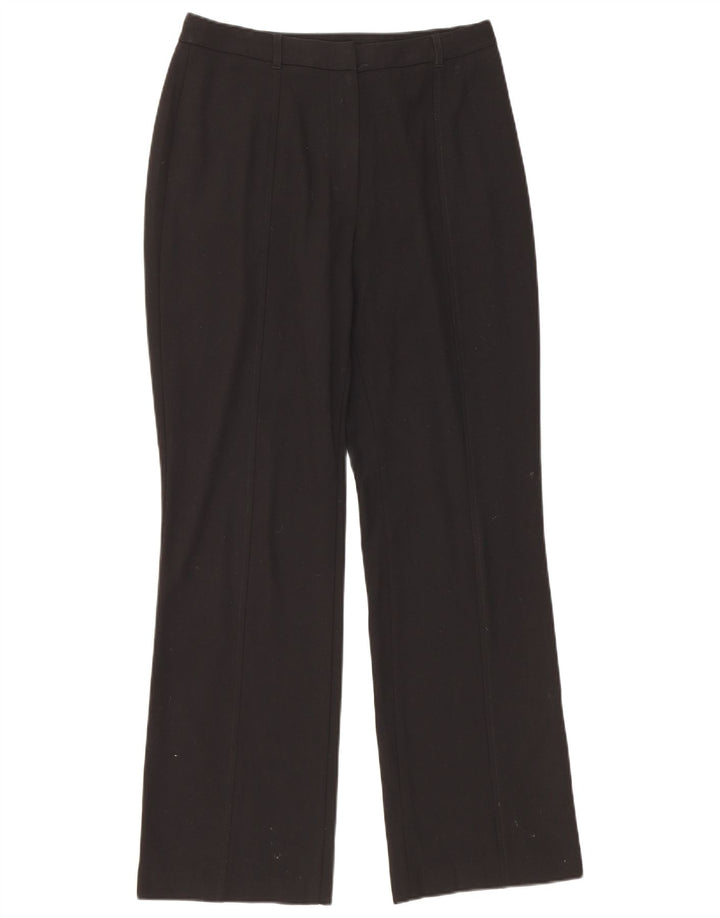 Marks & Spencer Pantalones casuales con corte de bota para mujer UK 12 Medium W30 L30 Negro