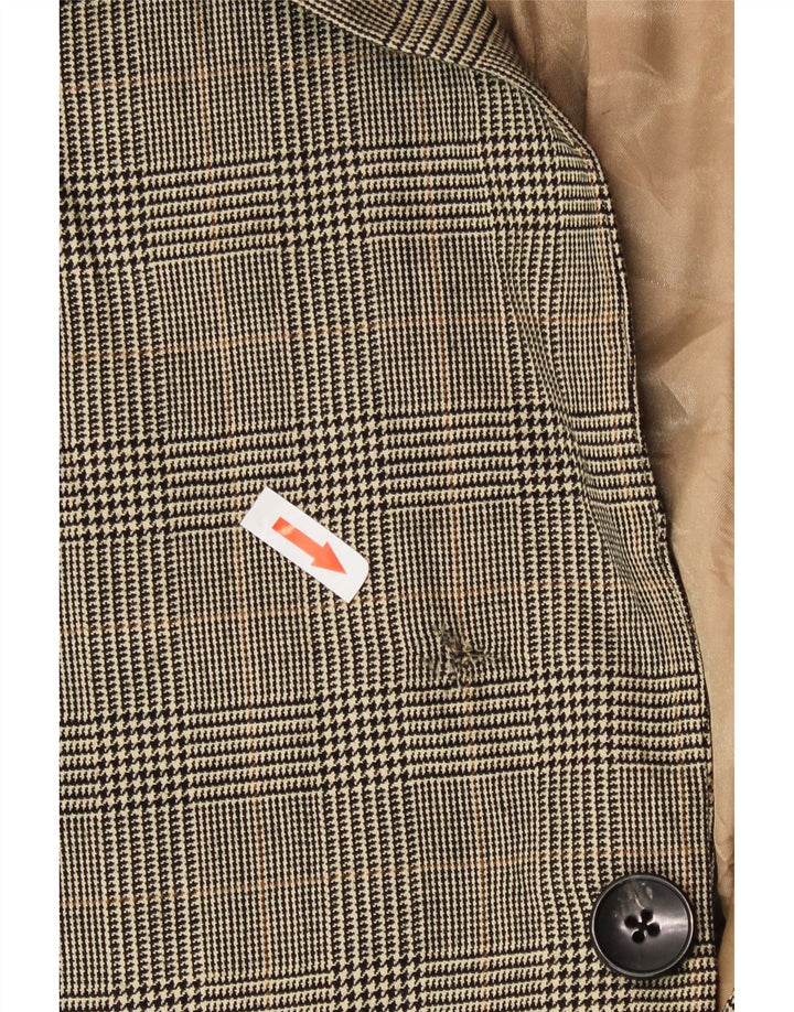 Polo Ralph Lauren Chaqueta tipo blazer de 2 botones para hombre UK 44 2XL Beige Houndstooth