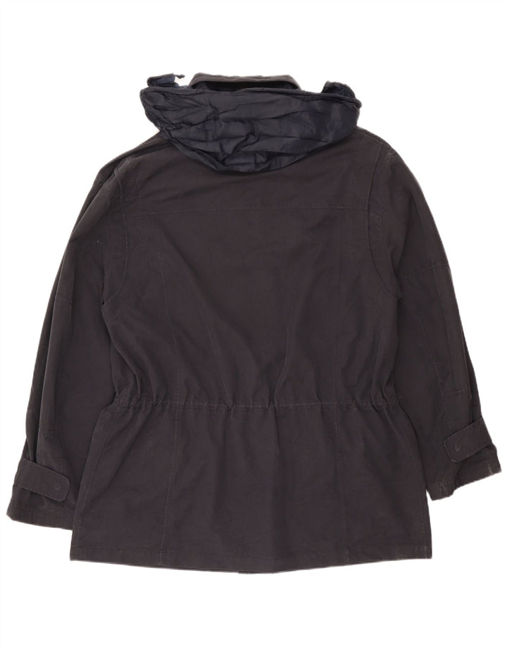 Fay Chaqueta utilitaria con capucha para hombre UK 42 XL Azul marino