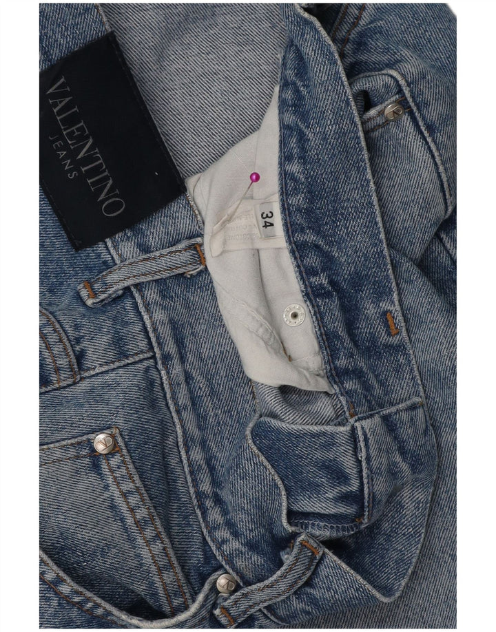 VALENTINO Vaqueros Rectos Hombre W34 L31 Algodón Azul