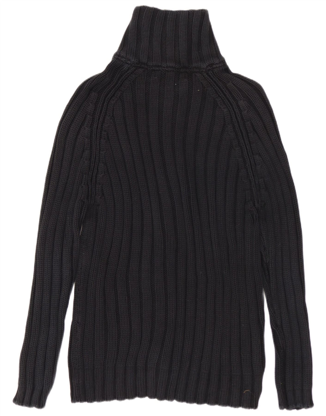 ZARA Hombre Cárdigan Sueter Grande Algodón Negro