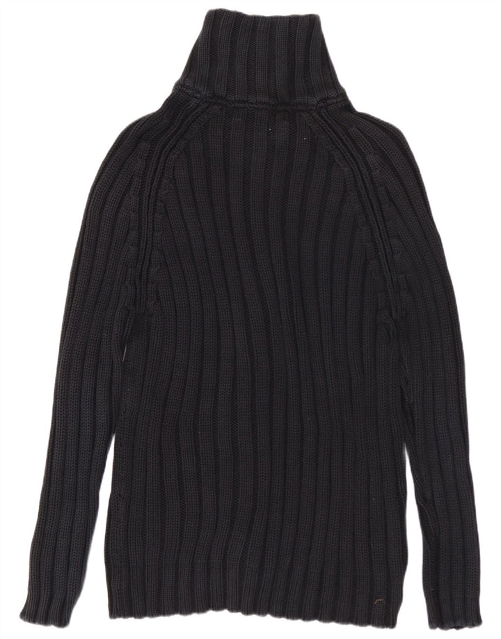 ZARA Hombre Cárdigan Sueter Grande Algodón Negro