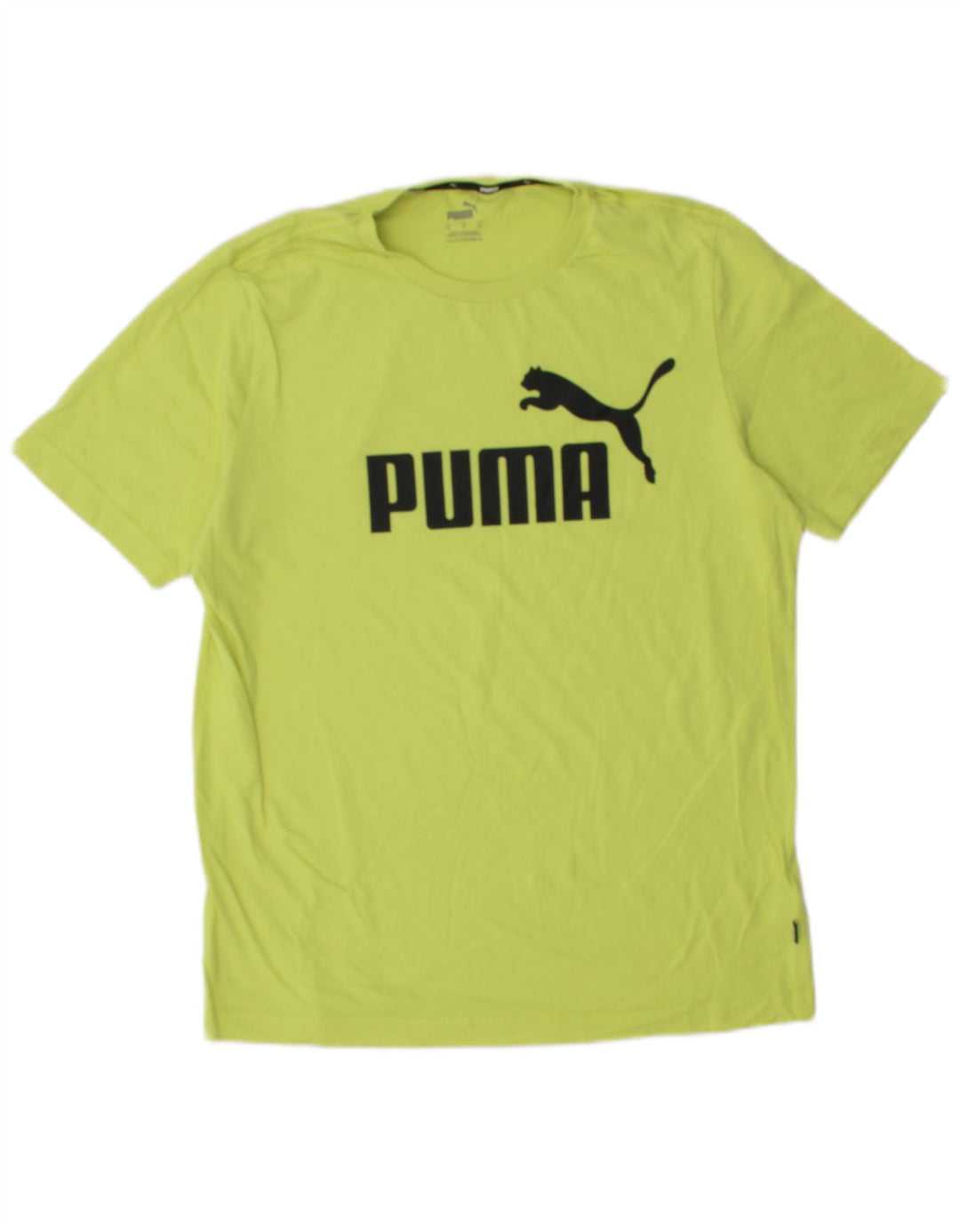 PUMA Camiseta sin mangas estampada de algodón verde medio para hombre