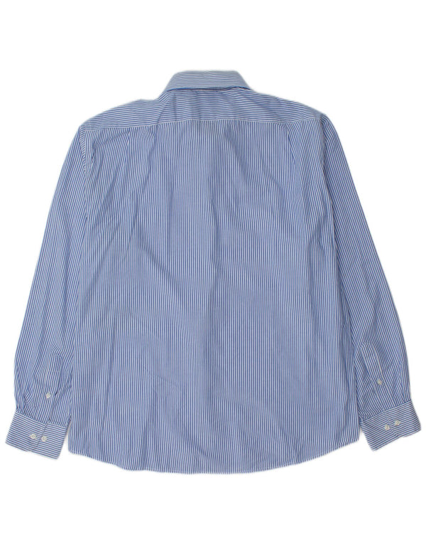 Dockers Camisa para hombre talla 16 1/2 grande azul a rayas