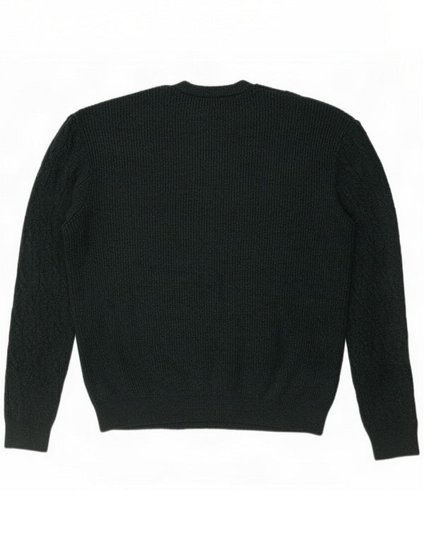 Marks & Spencer Suéter tipo jersey con cuello redondo para hombre 4XL Poliamida verde
