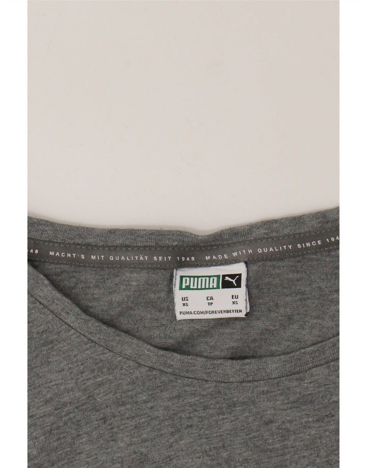 PUMA Camiseta gráfica para hombre Top XS Gris moteado