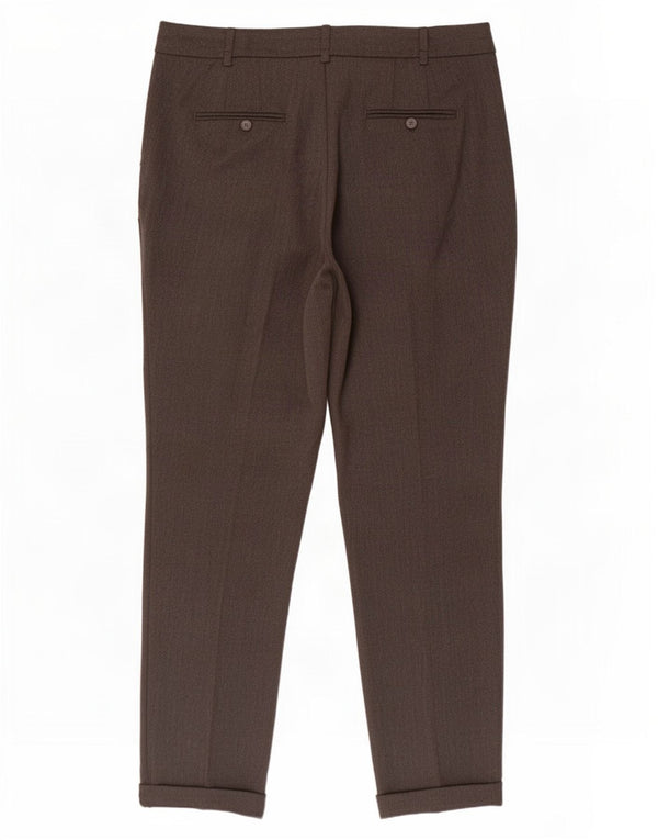 Zara Pantalón Chino Recto Mujer EU 44 XL W34 L28 Gris