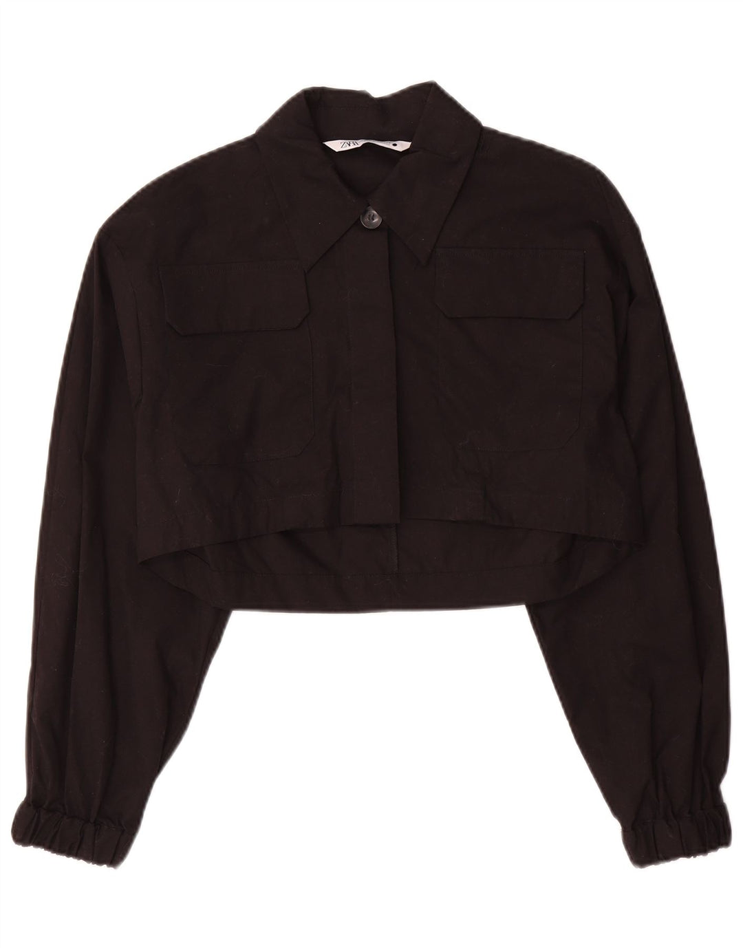Zara Mujer Bolero Chaqueta Reino Unido 6 XS Negro