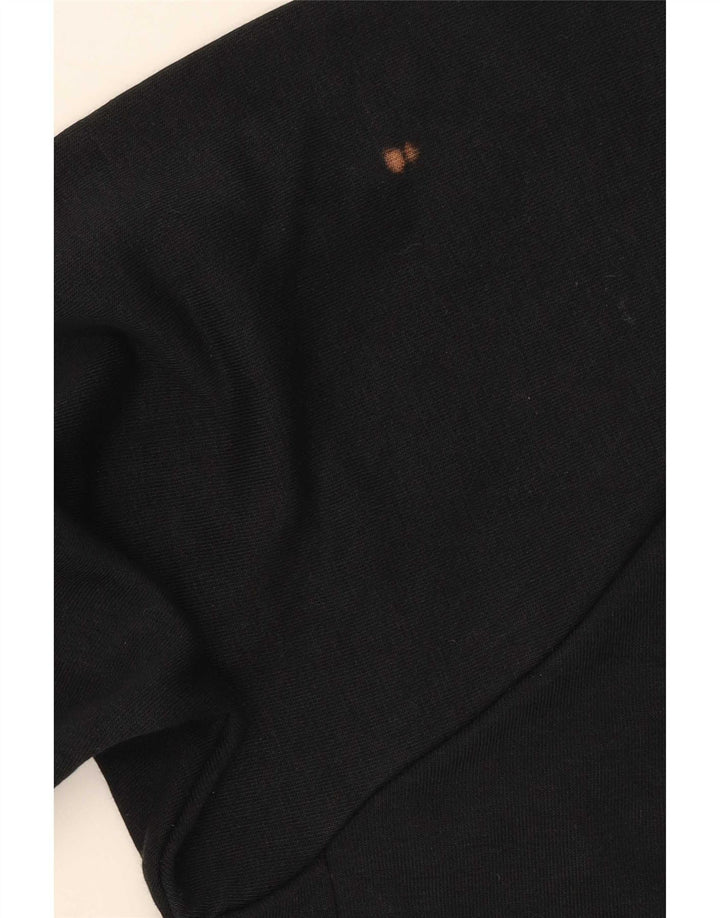Nike Mujer Crop Graphic Sudadera Jumper UK 44 Mediano Negro Poliéster