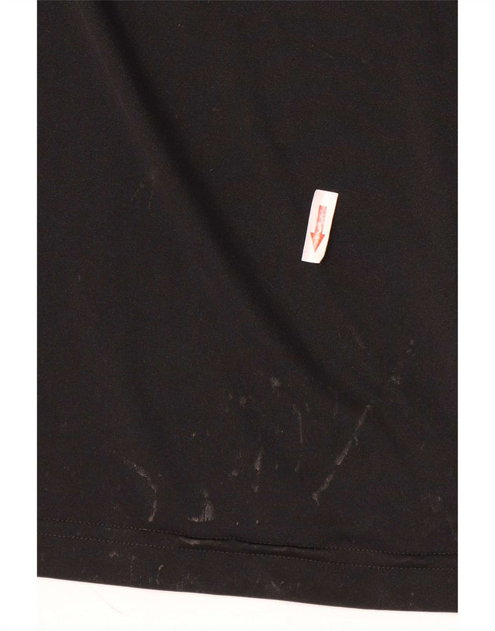 Adidas Mens Climalite Graphic Camiseta Top Mediano Negro