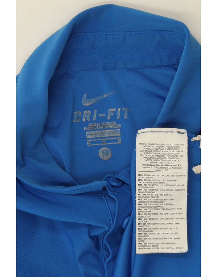 Nike Polo Dri Fit Hombre Poliéster Azul Medio