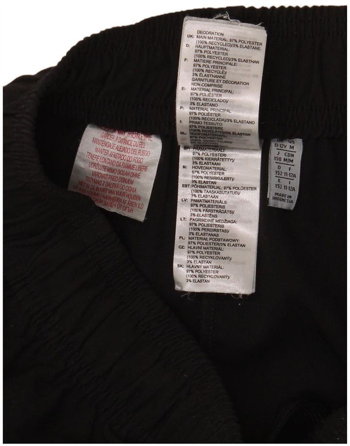 Adidas Pantalones de chándal cargo para niños Joggers 11-12 años Negro Poliéster