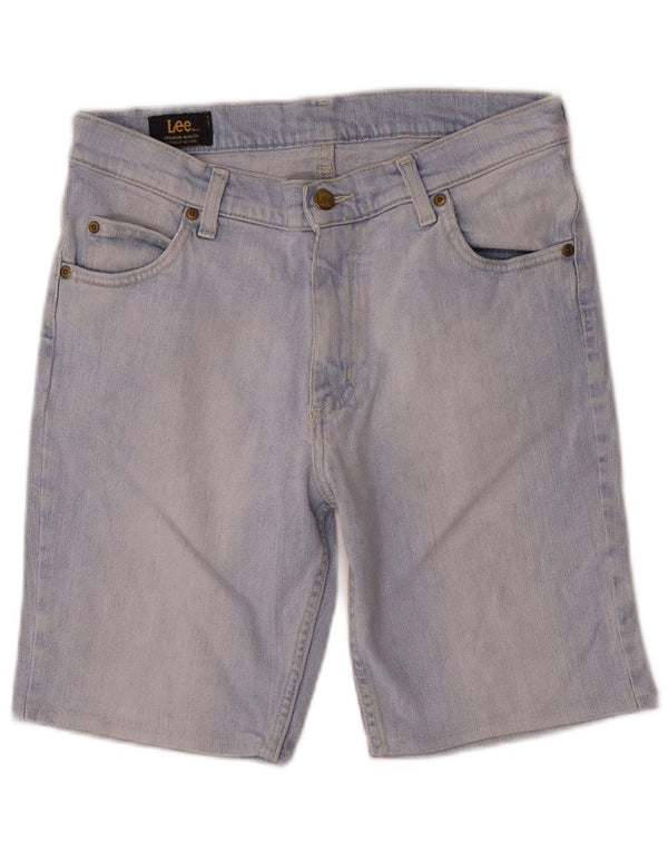 Lee Mens Denim Shorts W33 Grande Algodón Azul