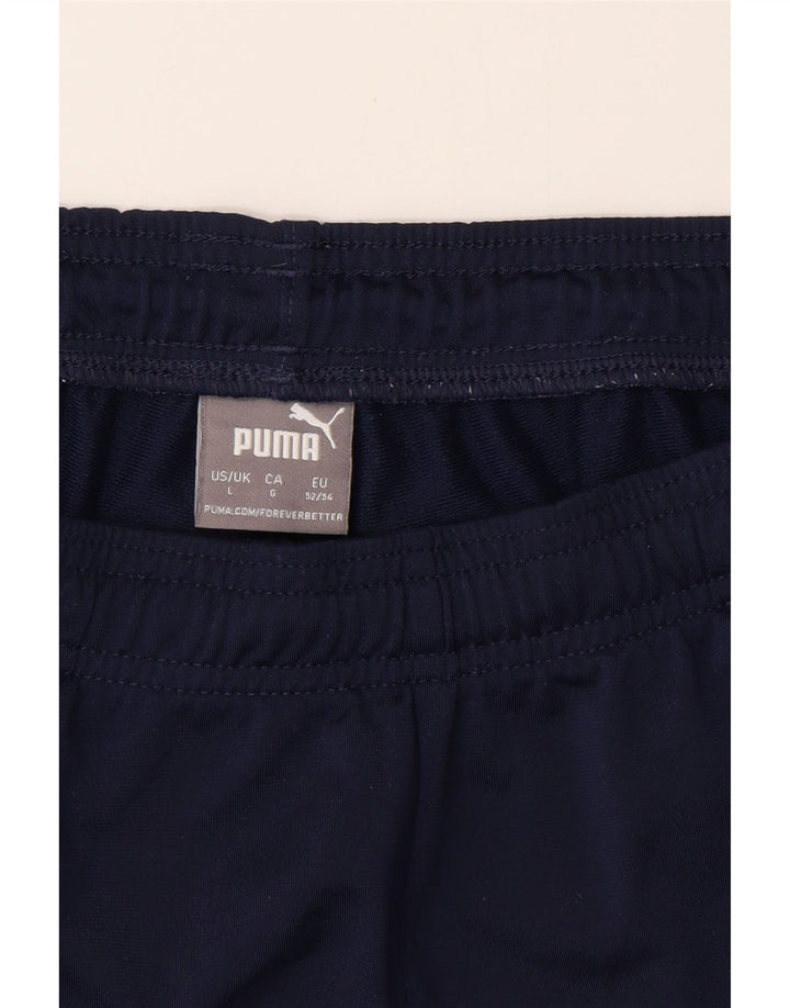 PUMA Pantalones de chándal para hombre Joggers Large Azul marino
