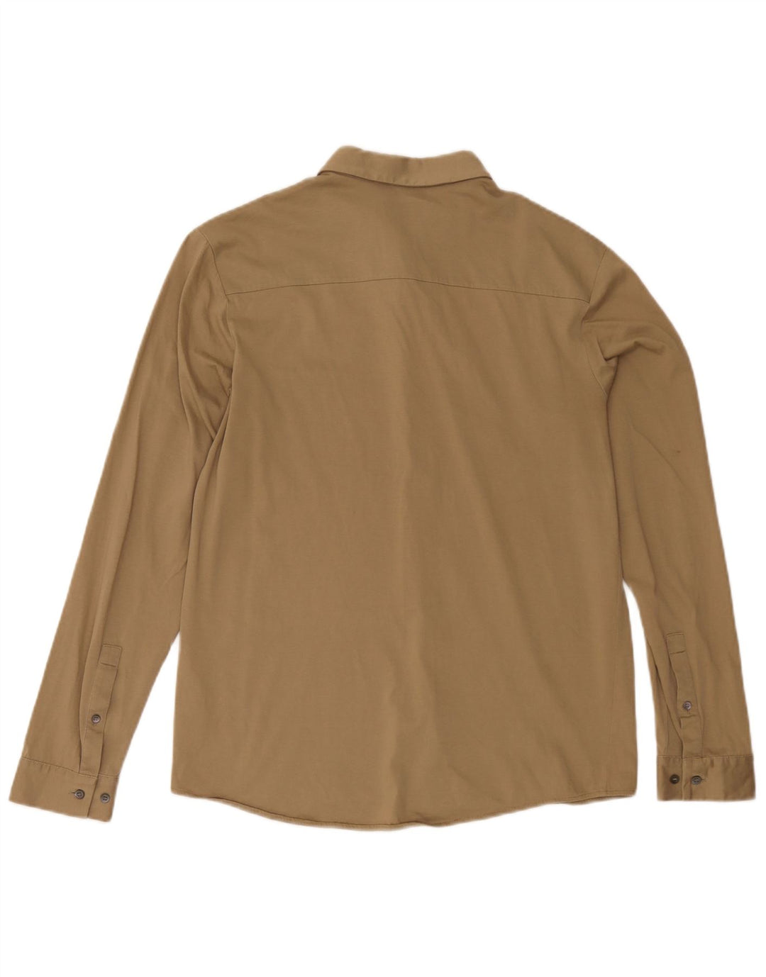 Camisa Cos para hombre de algodón caqui medio