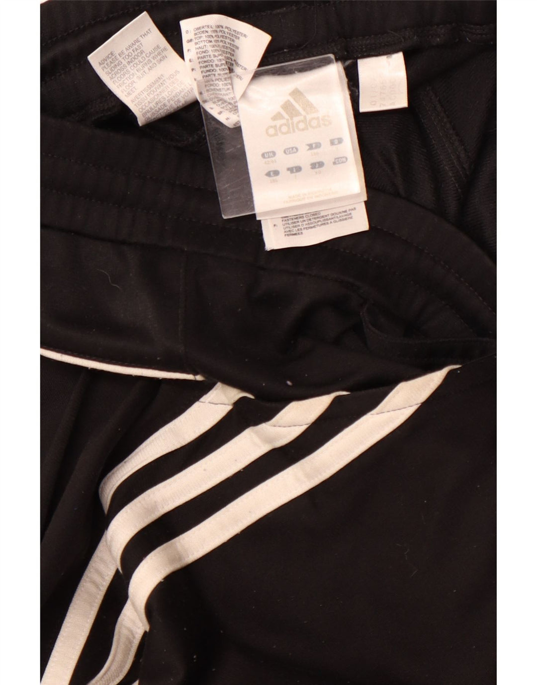 Pantalón de chándal ADIDAS para hombre 2XL Poliéster color block negro
