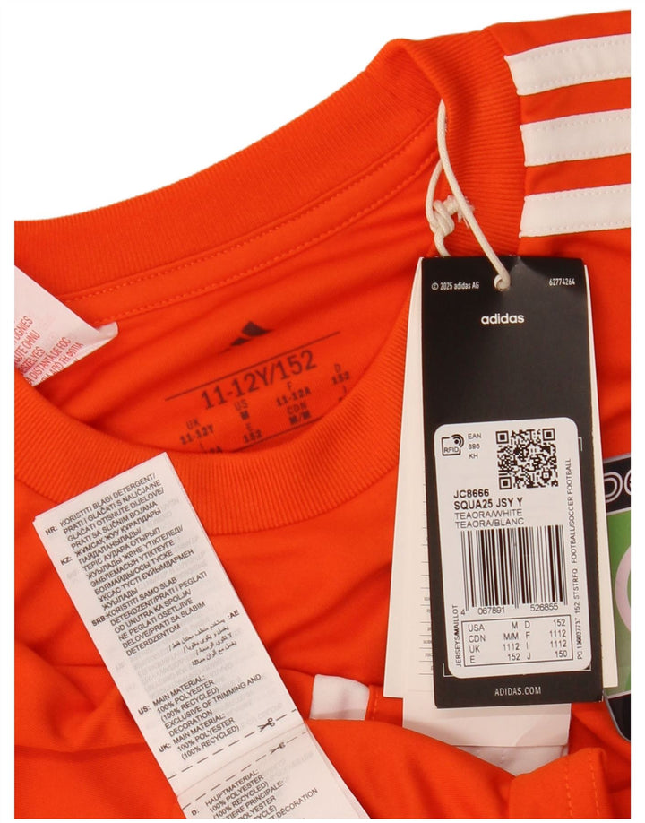 ADIDAS Camiseta gráfica Aeroready para niños 11-12 años Bloque de color naranja