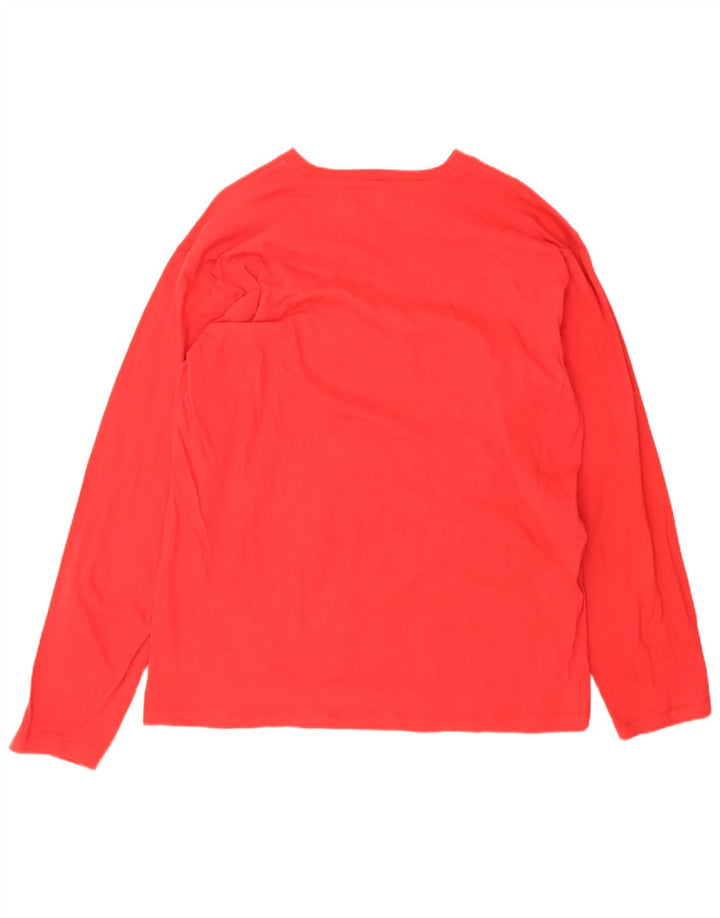 Champion Hombre Top Manga Larga 2XL Algodón Rojo