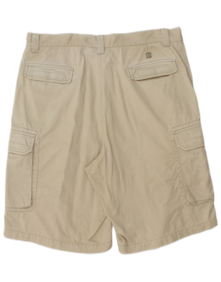 Dkny Pantalones cortos cargo para hombre W34 Algodón beige grande