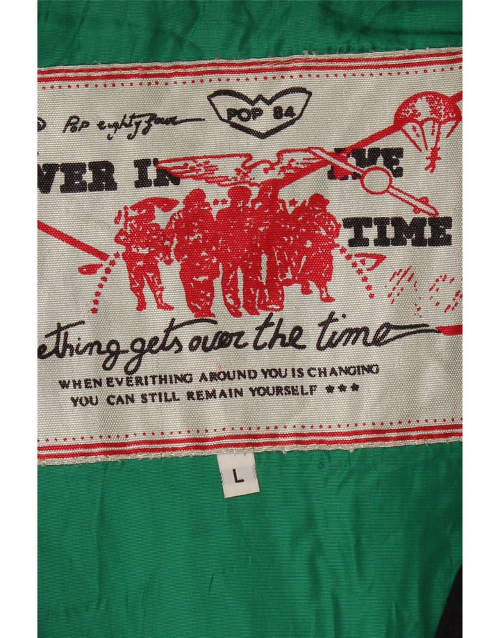 Vintage hombres chaqueta utilitaria Reino Unido 40 grande azul marino