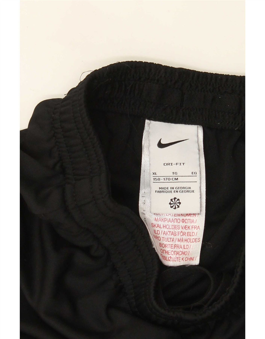 Nike Pantalones de chándal Dri Fit para niños 13-14 años XL Negro Poliéster
