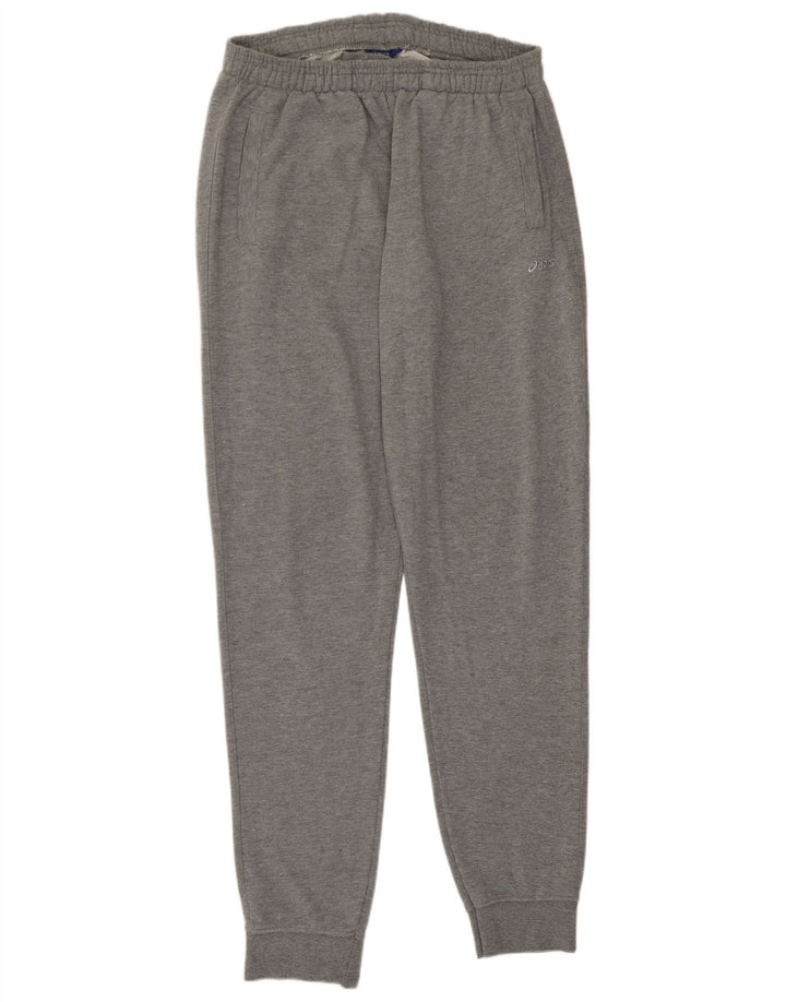 Asics Hombre Pantalones De Chándal Joggers Grande Gris Algodón