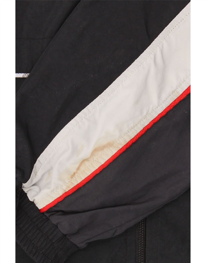 Asics Hombre Chándal Top Jacket XL Negro Colorblock Poliamida