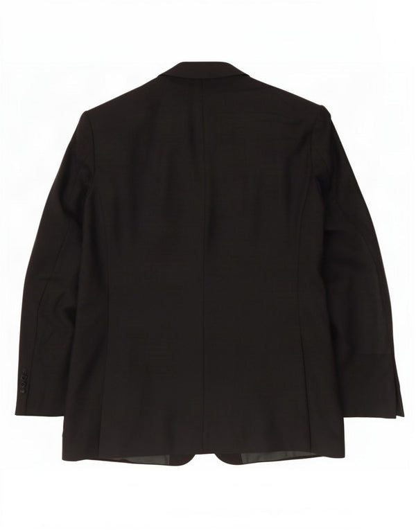 Marks & Spencer Chaqueta tipo blazer de 2 botones para hombre Talla 42 Grande Lana negra