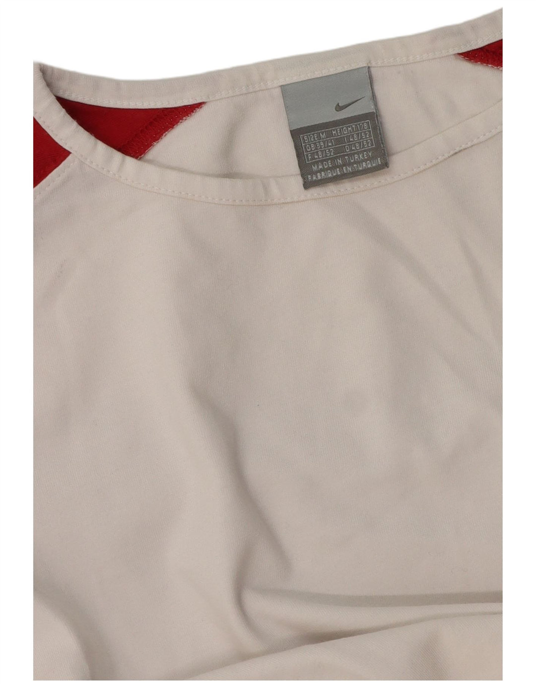 Nike Camiseta de manga larga para hombre UK 39/41 Medium White Colourblock