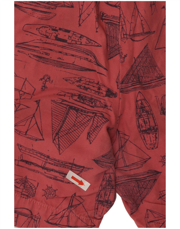 Polo Ralph Lauren Pantalones cortos chinos con estampado abstracto para hombre W33 Algodón rosa medio